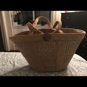 Womens canvas tote beach bag